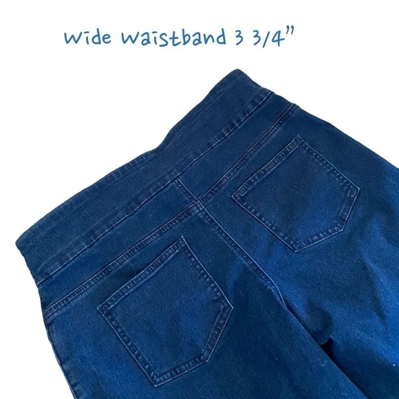 CACTUS PEARL Floral Cuffed Blue Jeans Pull-On Women’s Size Medium - Picture 5 of 7